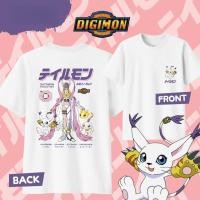ราคา Digimon Adventure T Shirt Gatomon Angewomon Evolution Cotton Tee for All Ages เสื้อดิจิมอนวิวัฒนาการแกตโตมอน (50910094565)