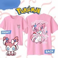 ราคา Pokémon T Shirt Sylveon Design Premium Combed Cotton Tee for All Ages kids เสื้อโปเกมอนลายซิลเวียน (45210315481)