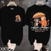 ราคา Kawaii Punch Monkey Japan Cartoon Tee Soft Cotton S 5XL 100 150CM (55509898233)
