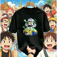 ราคา จัดส่งภายใน 24 ชั่วโมง เสื้อยืดลายฮีโร่อวกาศ การ์ตูนไซไฟ Vintage Streetwear Oversize เสื้อยืดแฟชั่น Unisex ผ้านมเนื้อนุ (46363563287)