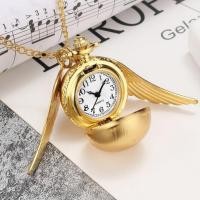 ราคา นาฬิกาพกแฮรี่พอตเตอร์ Golden Flying Thief Angel Wings Ball Heart Pocket Watch Angel Ball Retro Pocket Watch Necklace Watch (57411929894)