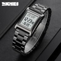 ราคา SKMEI SKMEI 1812 โรงงานขายตรงแฟชั่น Multi Function Square นาฬิกาผู้ชาย Luminous Timing (47163506055)