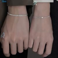 ราคา โซ่หัวใจคริสตัล โปรดปราน ชุดสร้อยข้อมือสแตนเลส อิน แฟชั่นเรียบง่ายสร้อยข้อมือคู่ทอง เงินคู่ (54260996060)