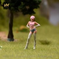 ราคา ทาสี Miniatures 1 64 Scale สาวเซ็กซี่สวมหมวกฉาก Diorama Action Figure Tiny People Model สําหรับรถยนต์ตกแต่งคอลเลกชัน (49711298959)