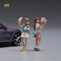 ราคา ทาสี Miniatures 1 64 Scale Girl Holding หมวกฟางฉาก Diorama Action Figure Tiny People Model สําหรับรถยนต์ตกแต่งคอลเลกชัน (49811925733)