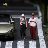 ราคา ทาสี Miniatures 1 64 Scale Vintage Hipster Combo ฉาก Diorama Action Figure Tiny People Model สําหรับรถยนต์ตกแต่งคอลเลกชัน (56761905735)