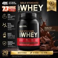ราคา Optimum Nutrition Gold Standard 100 Whey 2 LB Double Rich Chocolate High Protein Support Muscle Growth Recovery (50712924563)