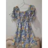 ราคา เดรสสั้น ส่งต่อ S M ไม่เคยใส่ ผ้าพริ้วเย็น ไม่ร้อน (58062080166)
