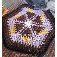 ราคา เลือกไซส์ได้ พรมเช็ดเท้า พรมเช็ดเท้าถักมือ งานhandmade 14 18 นิ้ว ใหญ่คุ้ม (20988126834)