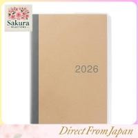 ราคา MUJI สมุดแพลนเนอร์รายเดือน เริ่ม ธ ค 2025 สมุดนัดหมายเรียบง่าย มีหน้ากริดและที่คั่น (50705651947)