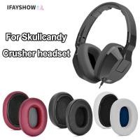 ราคา IFAYSHOW แผ่นรองหูฟัง แผ่นรองหูฟังนุ่ม ชุดหูฟังแบบพกพา Earmuffs โปรตีนหนังหูฟังสําหรับ Skullcandy Crusher ไร้สาย crusher ANC Hes3 หูฟังอุปกรณ์เสริม (57913182711)