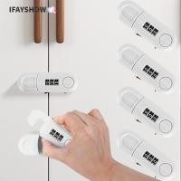 ราคา IFAYSHOW ล็อครหัสผ่านลิ้นชัก DIY ล็อคประตูตู้พลาสติก ตู้ล็อคตู้กันขโมยแบบมัลติฟังก์ชั่น (56713245688)