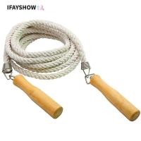 ราคา IFAYSHOW เชือกกระโดด ด้ามจับไม้เผาผลาญไขมันกีฬากลุ่มข้ามเชือก อุปกรณ์ออกกําลังกายแบบพกพาความยาว 3 20M เชือกกระโดดผู้ใหญ่ เด็ก (55512690510)