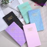 ราคา JEPDWN 2027 Planner 2027 แบบพกพา A6 Planner Notebook หลากสีเรียงราย Weekly Planner หน้า Scheduling รายวัน (54113931841)