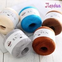 ราคา JEPDWN ผ้าฝ้ายนม ผ้าฝ้ายลูกไม้ผ้าไหม DIY นุ่ม ด้ายถักทอมือ อุปกรณ์ถักมือ (52963288022)