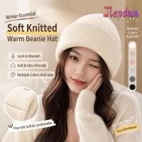 ราคา JEPDWN หมวกไหมพรมถัก หมวกบีนนี่สีทึบยืดหยุ่น สบายๆให้อบอุ่นหนากันลมฤดูหนาวหมวกเครื่องบินทิ้งระเบิดฤดูหนาว (50914078967)