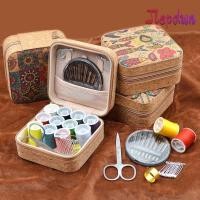 ราคา JEPDWN 18 ชิ้นชุดเย็บผ้า 11 สีด้าย DIY เข็มและด้ายชุด ดอกไม้วินเทจพร้อมกล่องเก็บมัลติฟังก์ชั่เย็บด้ายชุด DIY เครื่องแต่งกายอุปกรณ์เย็บผ้า (50863736432)