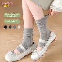 ราคา ถุงเท้า ผู้หญิง เพนนี สีทึบบางถุงเท้าสั้น แฟชั่นระบายอากาศสไตล์เกาหลีท่อกลางครึ่งเท้าถุงเท้ากองฤดูใบไม้ผลิฤด (45611292725)