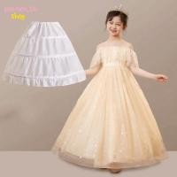ราคา PENINON ดอกไม้ Crinoline ปรับ 3 ห่วงเด็กกระโปรง Petticoat แฟชั่น Tutu กระโปรงลูกไม้สีขาวแหวนเหล็ก Crinoline กระโปรงเด็กหญิง (53861263996)