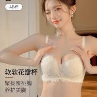 ราคา ลูกไม้หน้าอกเล็ก Push Up Bra บราไร้สายผู้หญิง 2024 สไตล์ใหม่สไตล์ขายดีหน้าอก Anti Sgging Bra Pure Desire (51864118692)