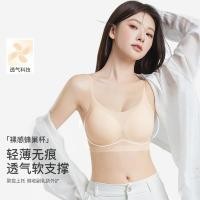 ราคา บราไร้โครงสำหรับสตรี ผ้าไหมน้ำแข็งเนื้อบางเบา พอดีกับขนาดหน้าอกเล็ก ออกแบบมาเพื่อมองไม่เห็นขอบ ระบายอากาศได้ดี ดูดซับความชื้น (45959572714)