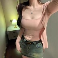 ราคา ฤดูใบไม้ผลิฤดูร้อนสไตล์ใหม่โชว์หน้าอกใหญ่โชว์เอวบางแผ่นอกในตัวยกทรงกับสาวร้อนสวมใส่ด้านนอกฐานบางด้านบน (45761729091)
