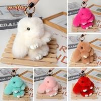 ราคา YOLANDA พวงกุญแจกระต่าย ขนกระต่ายเทียม Pompon Bunny พวงกุญแจ จี้ของขวัญกระเป๋าห้อยขนปุยนุ่ม (52162483611)