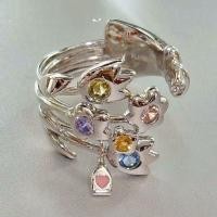 ราคา Sweet Cool Series s925 Sterling Silver Zircon Giking Yourself a Bouquet Ring (46307044113)