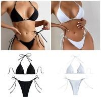 ราคา Kiss Split Adjustable Tankini Set Circlet Detailing Side Tied Two ชุดว่ายน้ํา (56513820119)