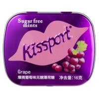 ราคา Kissport Tin รสฟรุกโตส คูลองุ่นมิ้นต์ (56253197471)