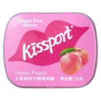 ราคา Kissport Tin Box รสฟรุกโตส พีชมิ้นต์ (49203217518)