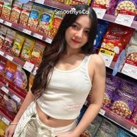 ราคา Smoothy Co Sexy Energy เสื้อกล้าม ปักลายด้ายชมพู (42811775058)