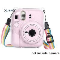 ราคา J R 1Pcเงาคริสตัลกล้องสําหรับ Instax Mini 12 โปร่งใสGlitterกระเป๋าพร้อมสายคล้องสําหรับ Instax Mini 12 (56964113900)