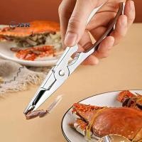 ราคา J R Piing Crab Meat Easy Seafood ชุดเครื่องมือ Crab Craters ช้อนชุดคีมสแตนเลส Lobster Clamp คีมคลิป (58163407159)
