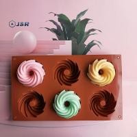 ราคา J R 6 ช่อง 74 มม แม่พิมพ์ซิลิโคนเกลียวสําหรับอบเค้กกระทะเยลลี่ทําเครื่องมือขนมมูสตกแต่ง Mould แฟนซีโดนัท (57214296750)
