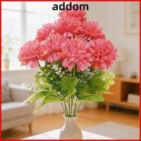 ราคา ADDOM ดอกไม้ผ้าไหมที่สมจริง ช่อดอกไม้เจ้าสาวสีชมพูช่อดอกไม้ประดิษฐ์ แฟชั่น 10 หัวการจัดดอกไม้พร้อมก้านดอกไม้เหมือนจริงของขวัญ (57512890521)