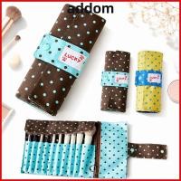 ราคา เพิ่ม กระเป๋าเก็บแปรงแต่งหน้า กระเป๋าเครื่องมือแต่งหน้าอเนกประสงค์ผ้าแคนวาสน่ารักความจุขนาดใหญ่ลายจุด 10 ช่องกระเป๋าแต่งหน้าอเนก (56964205435)