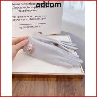 ราคา ADDOM ถุงมือผ้าฝ้ายระบายอากาศ ถุงมือกันแดดผ้าฝ้ายบาง ถุงมือกันลื่นกันลื่นหน้าจอสัมผัส UV ป้องกันการขับขี่ (55714250046)