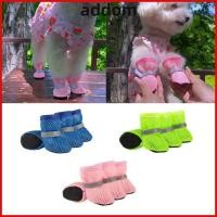 ราคา ADDOM 4 ชิ้นรองเท้าสุนัขระบายความร้อน สายรัดสะท้อนแสง Soft Sole รองเท้าตาข่ายสุนัข กันน้ํากันลื่นป้องกันรองเท้าสุนัขฤดูร้อน (54714279106)
