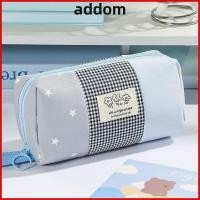 ราคา ดินสอ ADDOM กระเป๋าใส่ปากกาแบบพกพาความจุขนาดใหญ่ เกาหลี 4 ชั้นการจําแนกลายสก๊อตสี Blocking กระเป๋าดินสอของขวัญ (54162977206)