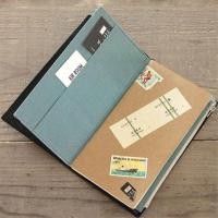 ราคา P Plain Color Handbook TN Handbook Olive Green Zipper Canvas Bag Paper Cloth Traveler Notebook Stationery Handbook Storage Bag (42512437768)
