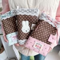 ราคา Handmade Original สาวหัวใจน่ารักกระต่ายสีน้ําตาลสีชมพู Polka Dot ลูกไม้ A6M5 คู่มือผ้าเปลือกหลวมโน้ตบุ๊ค (48014805341)