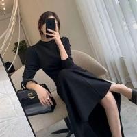 ราคา Maxi Dress แขนยาวสีดำเซ็กซี่ (26473340827)