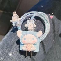 ราคา น่ารัก Kuromi Charger Case 5 ชิ้นชุดสําหรับ iPhone 18W 20W การ์ตูนชาร์จ Protector (26884726171)