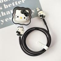 ราคา น่ารัก Hello Kitty 5in1 ชุดตัวป้องกันเครื่องชาร์จ Type C หัวชาร์จตัวป้องกันสายเคเบิลสําหรับ iPhone 17 Pro Max 40w (47860581923)