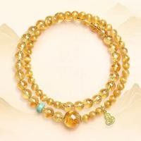 ราคา สร้อยข้อมือซิทรินสุภาพสตรี สร้อยข้อมือคริสตัลสีเหลืองแหวนคู่ เครื่องประดับระดับไฮเอนด์นิช (52662730982)