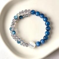 ราคา สร้อยข้อมือลูกปัดเปลือกหินคริสตัลสีฟ้าธรรมชาติสําหรับผู้หญิงทันสมัยและประณีตสีเทาแสงจันทร์สีฟ้าโมราสร้อยข้อมือ (49262275860)
