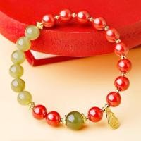 ราคา สร้อยข้อมือหินธรรมชาติน้ำตาลมุกสีแดง เหมาะสำหรับเป็นของขวัญให้แก่คนพิเศษหรือเพื่อนสนิท (46359501766)
