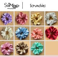ราคา Scrunchies โดนัทมัดผม ยางมัดผม ผ้าซาติน (22228914489)