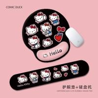 ราคา ข้อเสนอพิเศษ คิตตี้ แมวสีดําสีชมพูหวานเย็นแผ่นรองเมาส์ข้อมือหญิงแผ่นรองข้อมือกันลื่นสํานักงานแล็ปท็อปคอมพิวเตอร์รองแป้นพิมพ์การ์ตูน สินค้า ขายดีขายดี (43150975924)